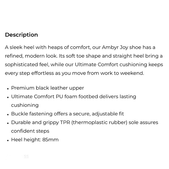 Clarks Black ‘Ambyr Joy’ Platform Pump - Picture 13 of 13